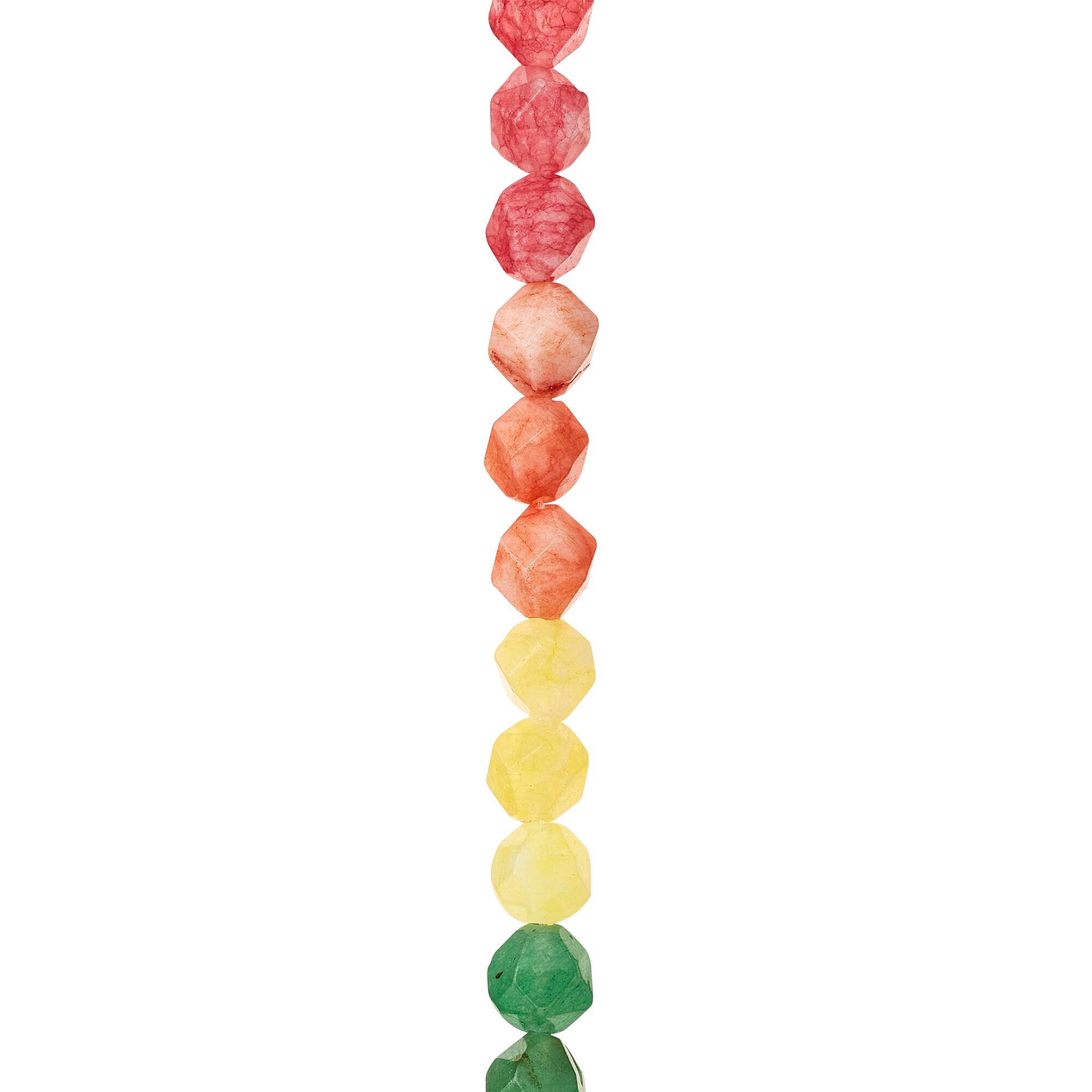 Rainbow Faceted Dyed Quartz Round Beads, 8mm by Bead Landing™